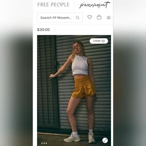 FP Movement - The Way Home Shorts, Size Medium